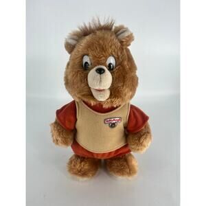 Teddy Ruxpin Little Boppers 13" Bear Plush Doll Vintage 1985 **DOES NOT WORK**
